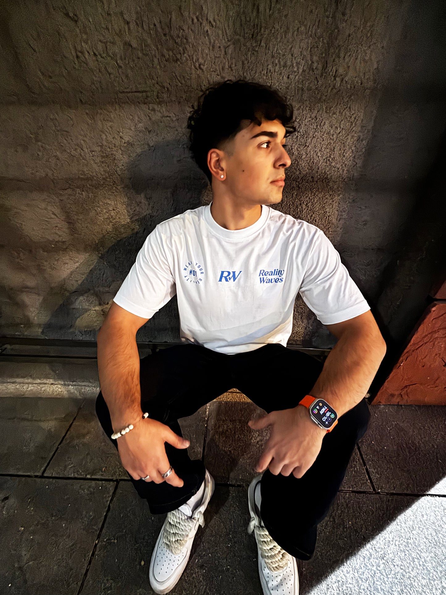 Wear your Reality oversized white t-shirt