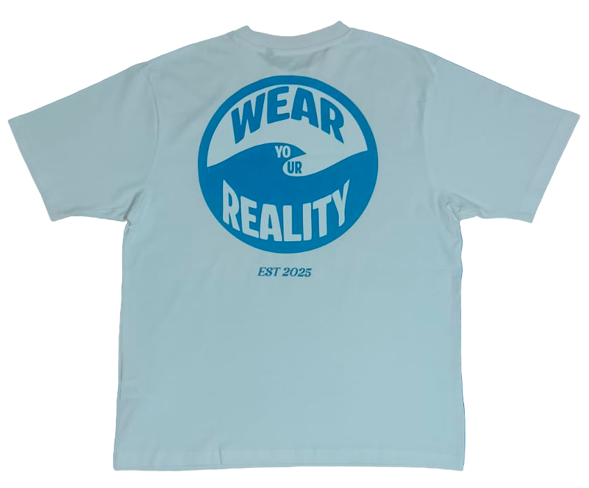 Wear your Reality oversized white t-shirt