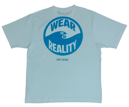 Wear your Reality oversized white t-shirt