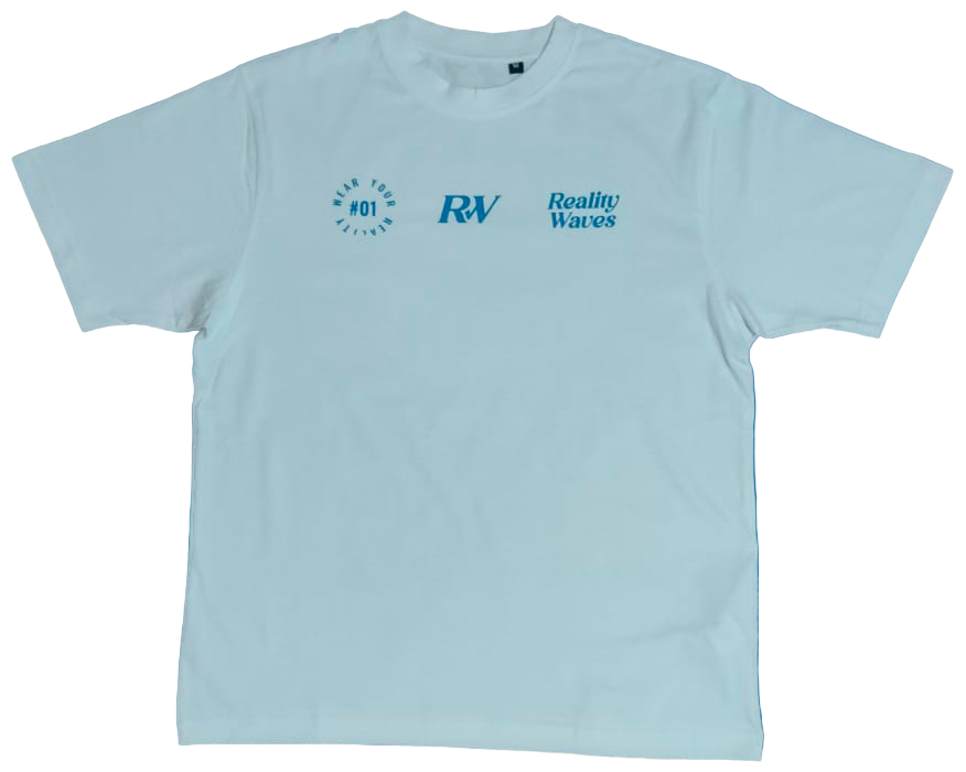 Wear your Reality oversized white t-shirt