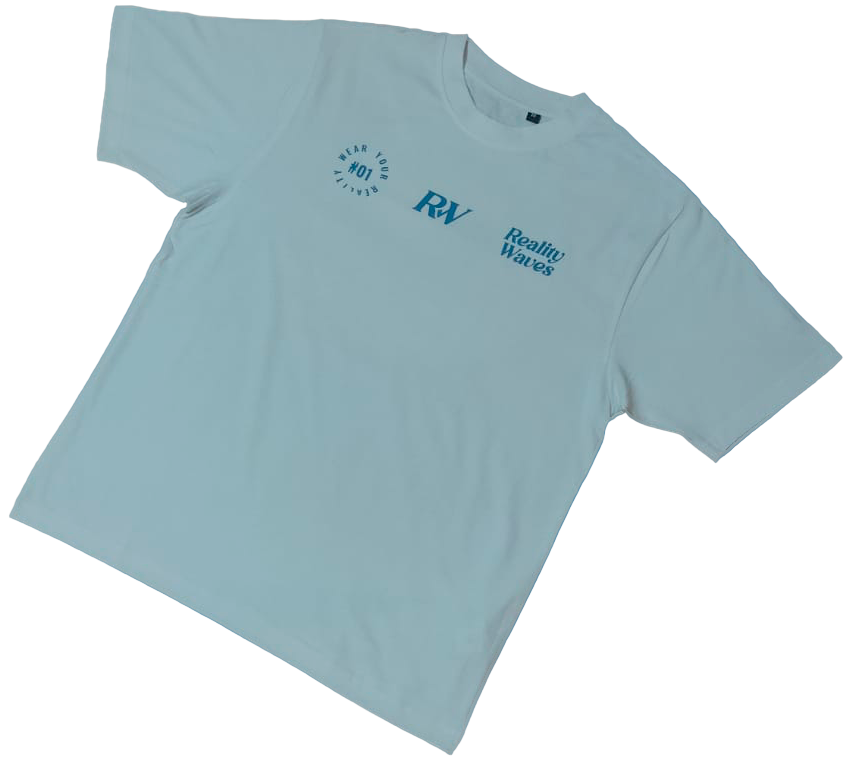 Wear your Reality oversized white t-shirt