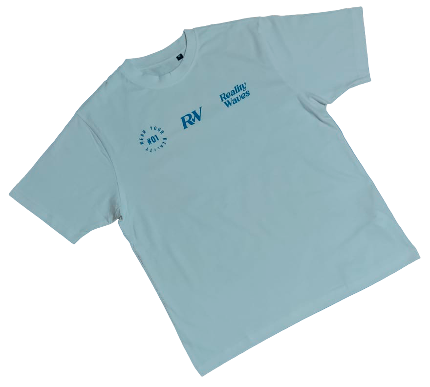 Wear your Reality oversized white t-shirt