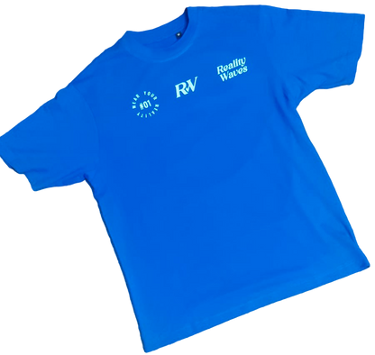 Wear your Reality oversized blue t-shirt