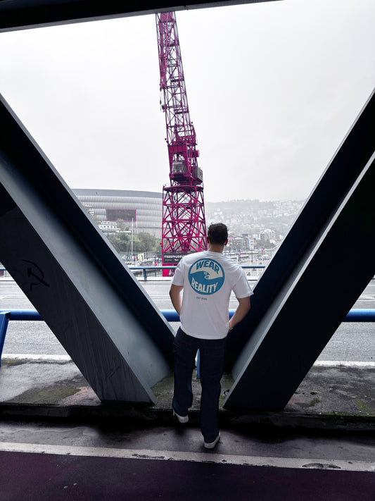 Wear your Reality oversized white t-shirt