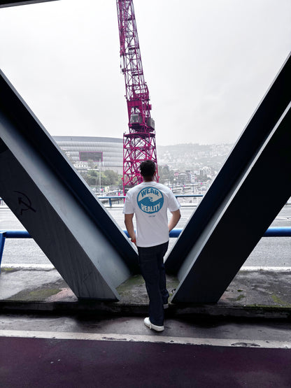 Wear your Reality oversized white t-shirt