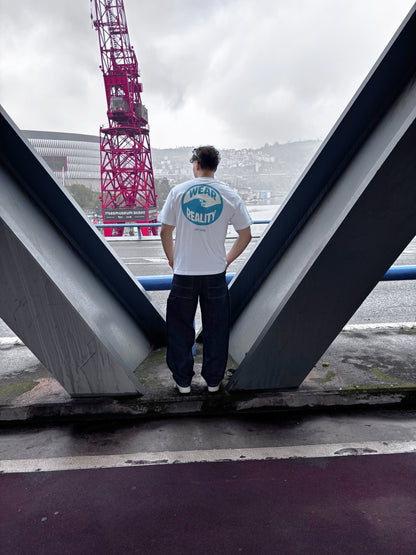 Wear your Reality oversized white t-shirt