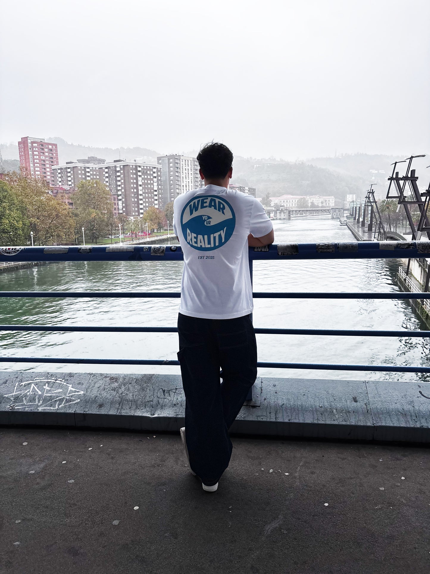 Wear your Reality oversized white t-shirt