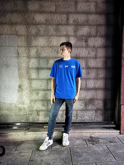 Wear your Reality oversized blue t-shirt