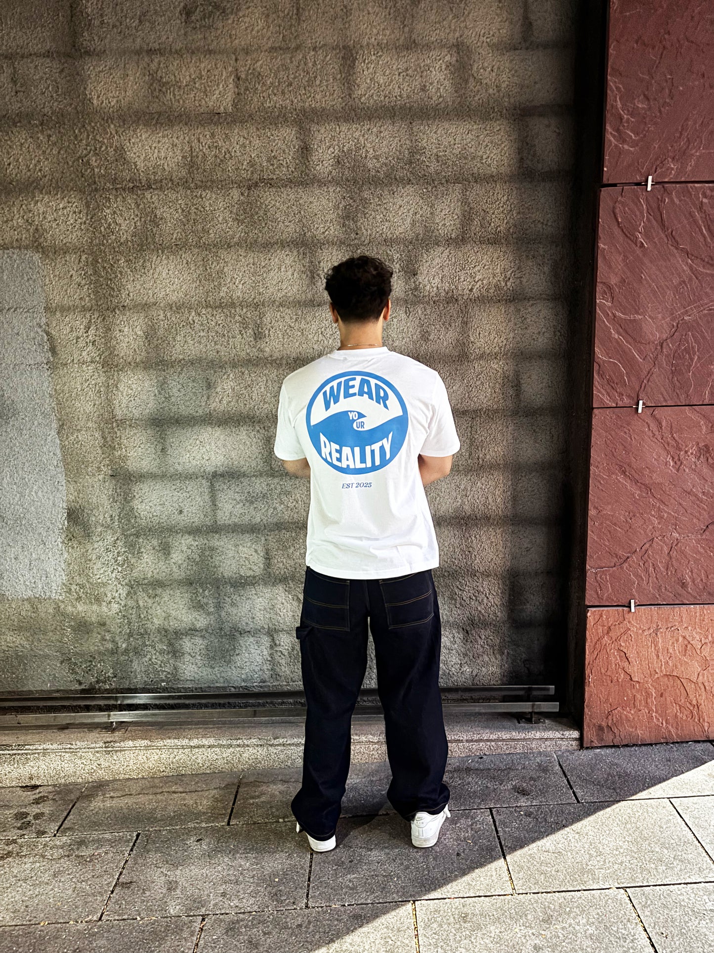 Wear your Reality oversized white t-shirt