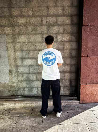 Wear your Reality oversized white t-shirt